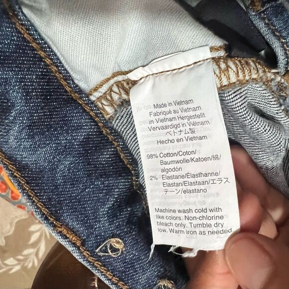 Madewell The High Rise Slim Boyjean Denim Dark Was Blue Women’s Jeans Sz 28 - Picture 10 of 13